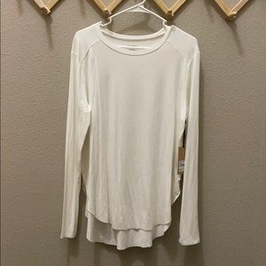 HALOGEN | WHITE LONG SLEEVE